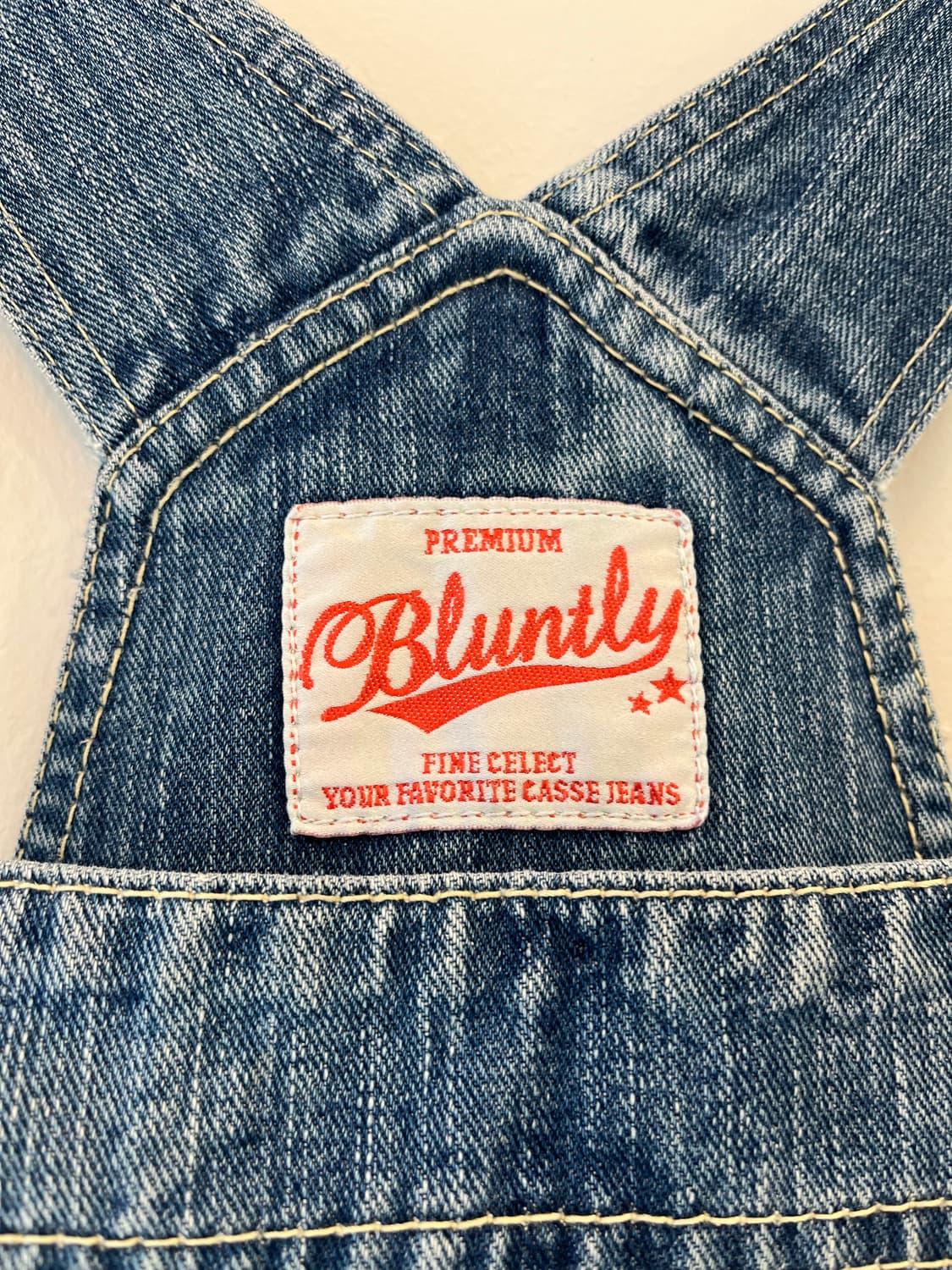 블런틀리(Bluntly) 풀 패치워크 빈티지 데님 오버롤 상품이미지3