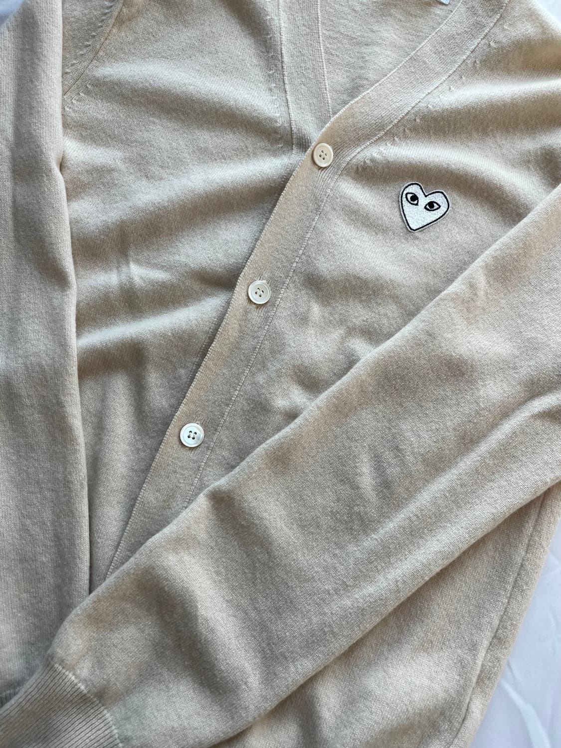 꼼데가르송 아이보리 가디건 상품이미지1