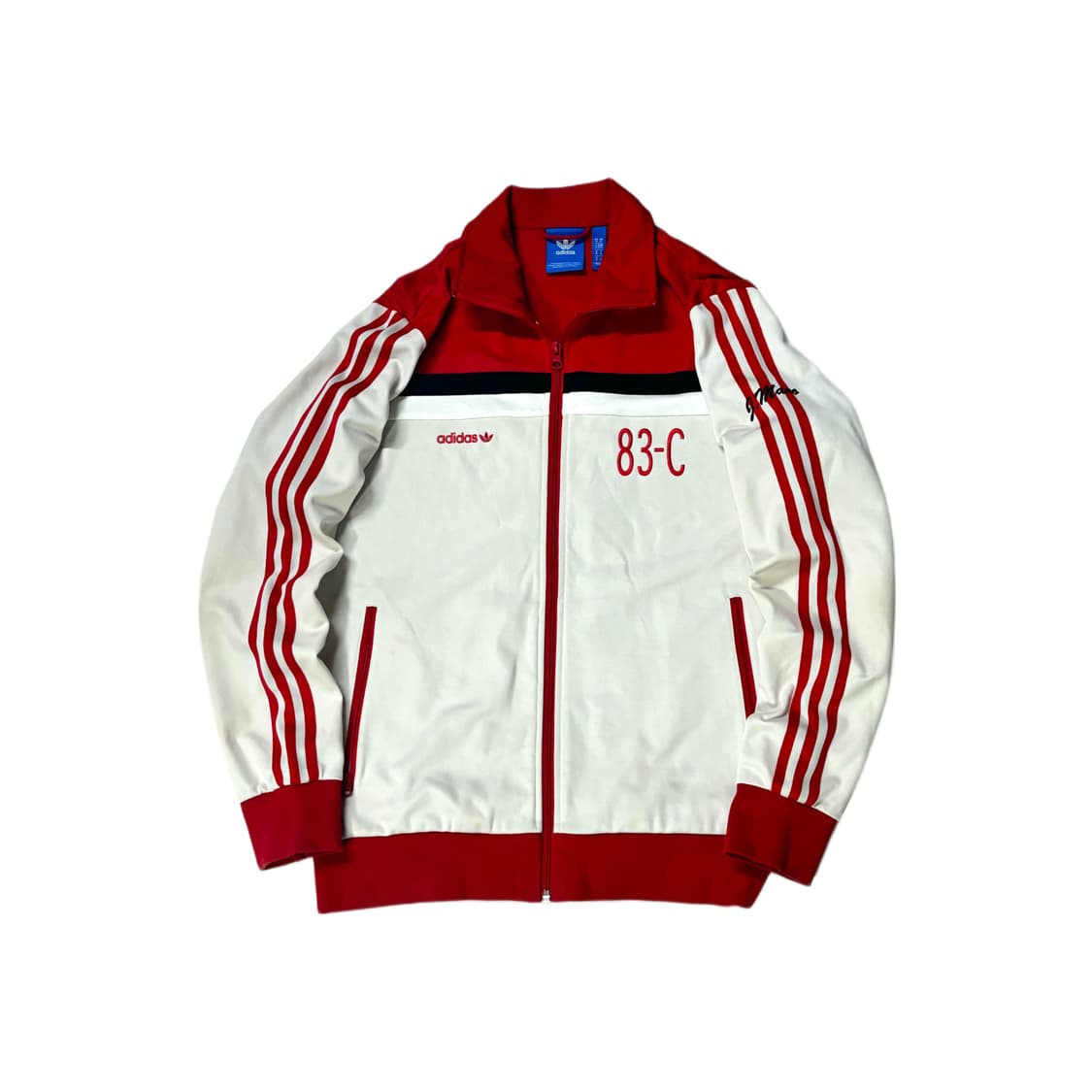 M 아디다스 베켄바우어 져지 크림 베이지 레드 상품이미지1