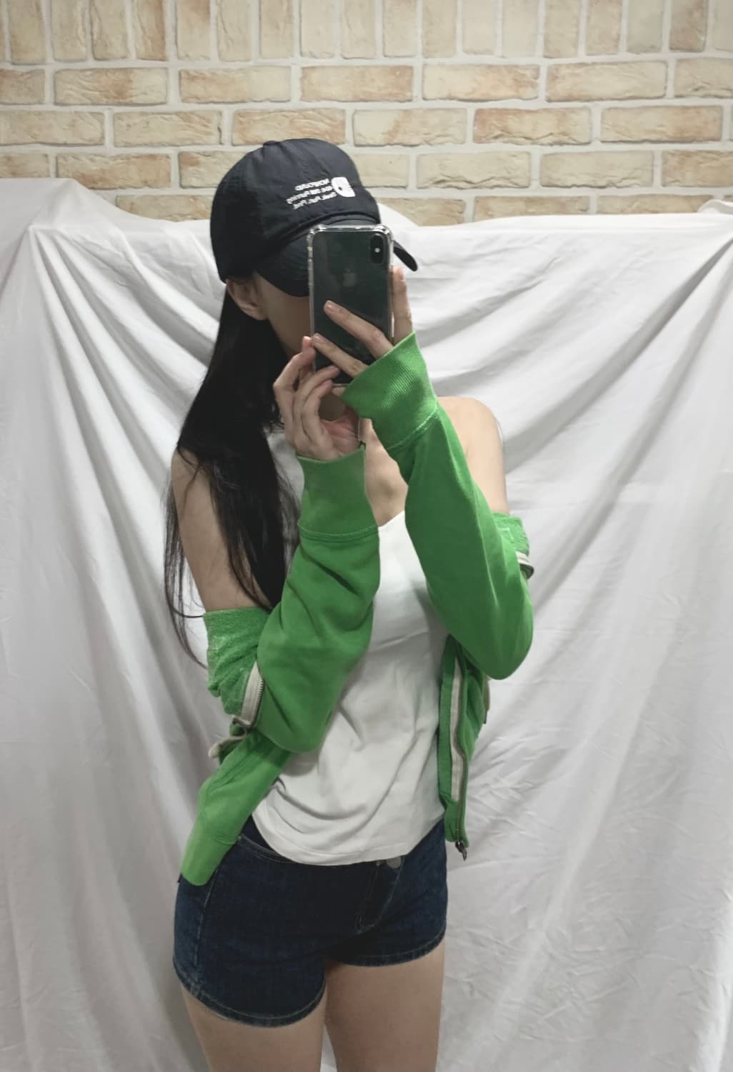 아베크롬비 후드집업,M,연두🇺🇸 상품이미지3