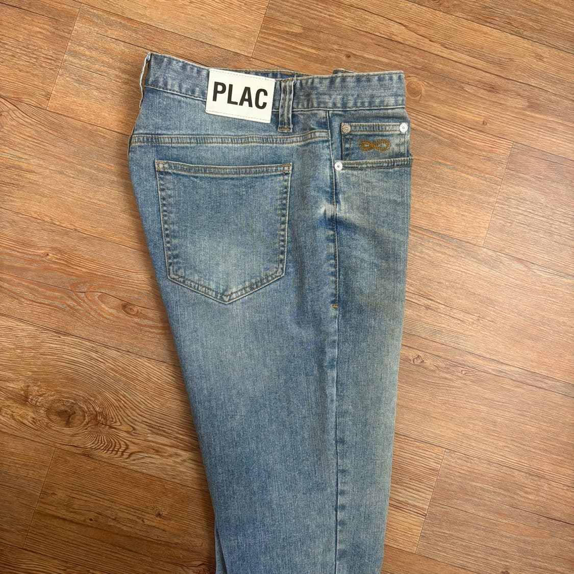 플랙진 32 데님 스판 슬림 테이퍼드 Neu Kurz 연청 크롭 상품이미지2