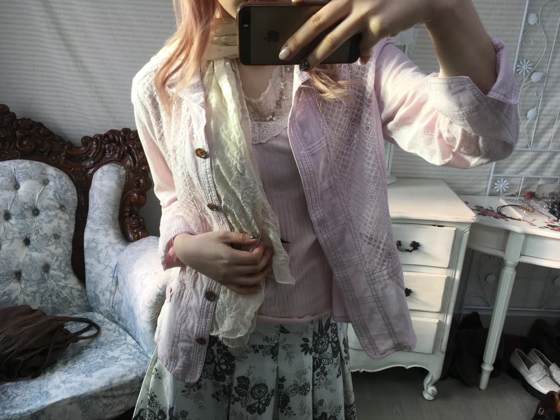 jpn vintage fairy silk muffler 상품이미지7