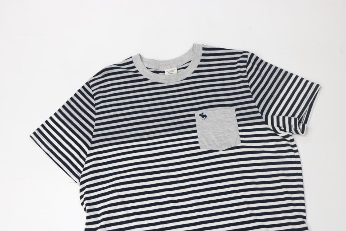 아베크롬비 빈티지 스트라이프 포켓 반팔 티셔츠 (XL) 상품이미지3