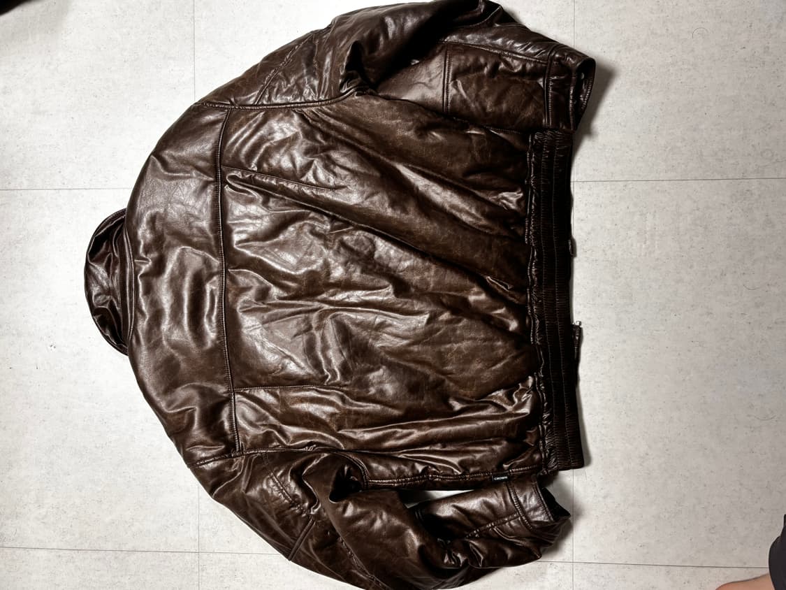 로맨틱 크라운 봄버 자켓 브라운 상품이미지2