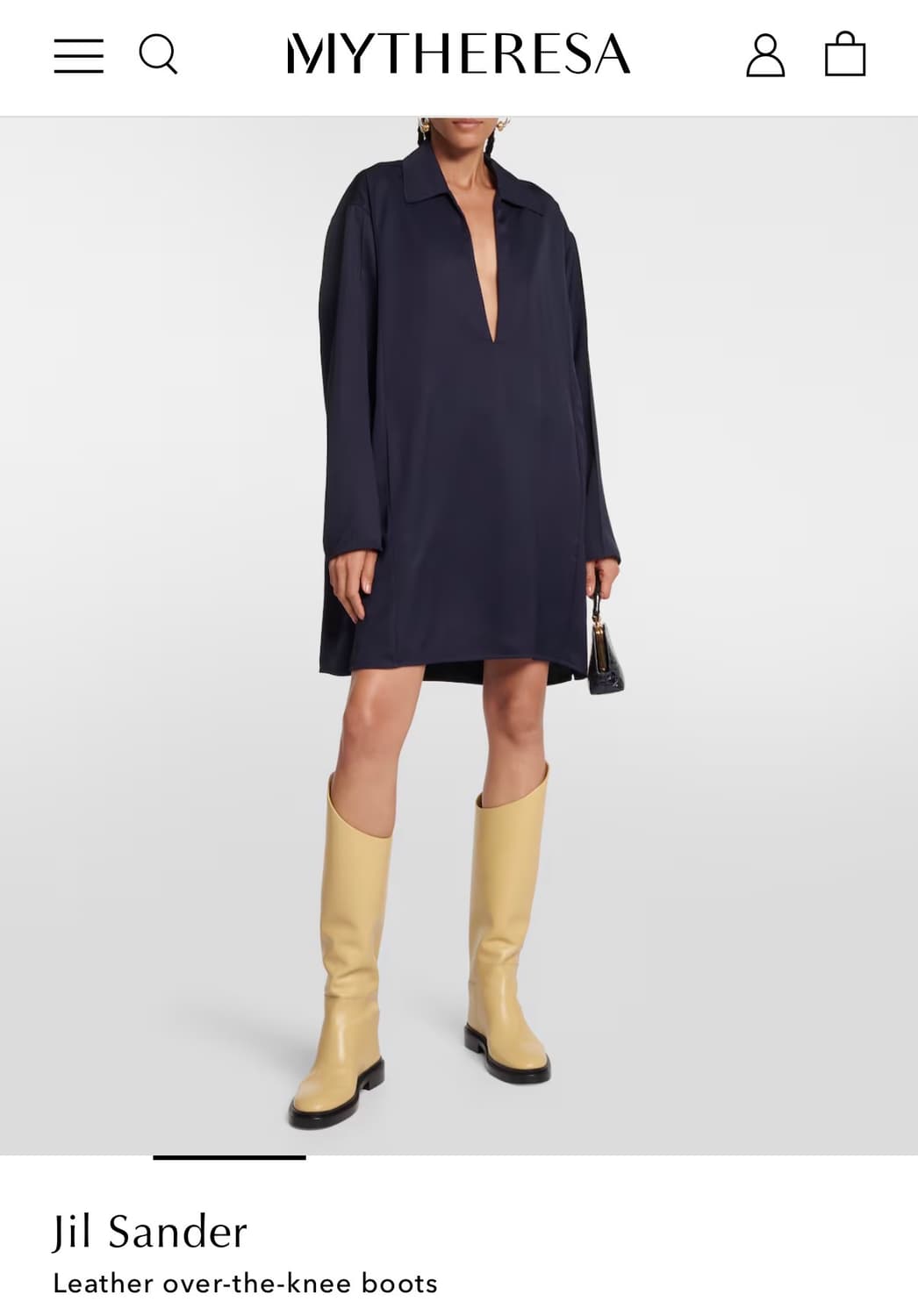 Jilsander 아몬드 부츠 미착화 새상품 37size 상품이미지8