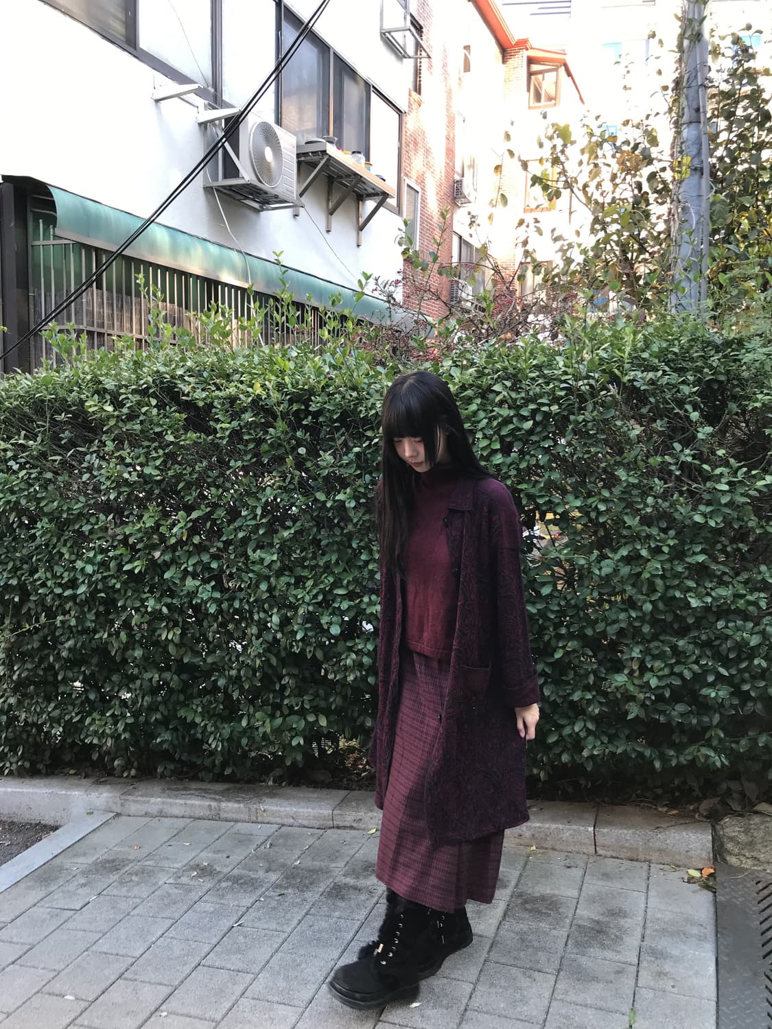 Wool Turtle Neck Knit(Burgundy 상품이미지6