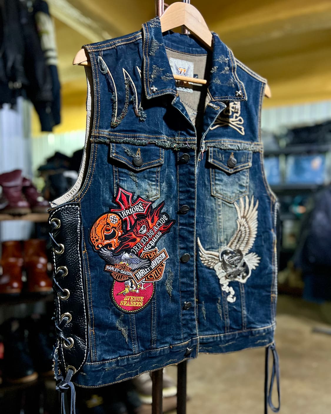 빅할리 워싱청 조끼  상품이미지2