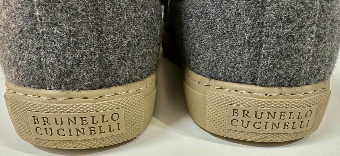 브루넬로 쿠치넬리 스웨이드 그레이 스니커즈 상품이미지5