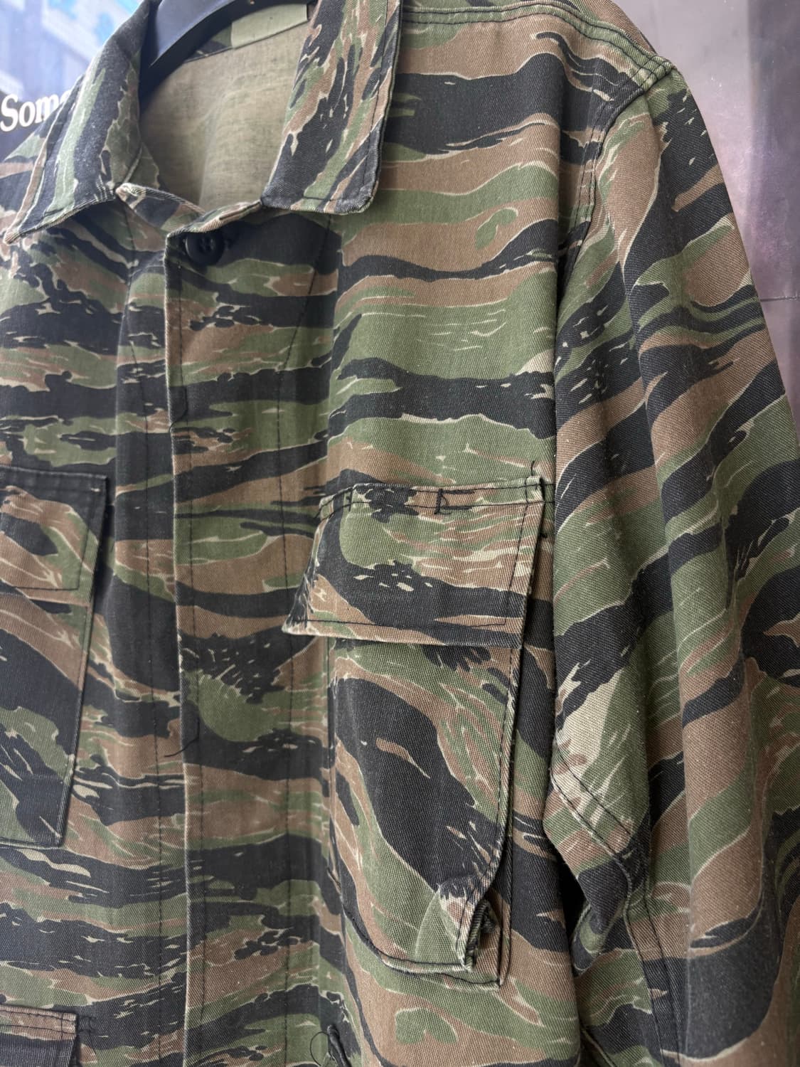 90s US Army 타이거 카모 오버셔츠  상품이미지5