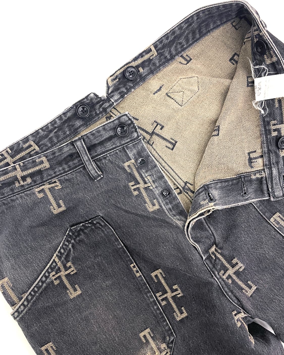 블랙사인 15FW 모키 자카드 몽고메리 팬츠 플레어 34 상품이미지3