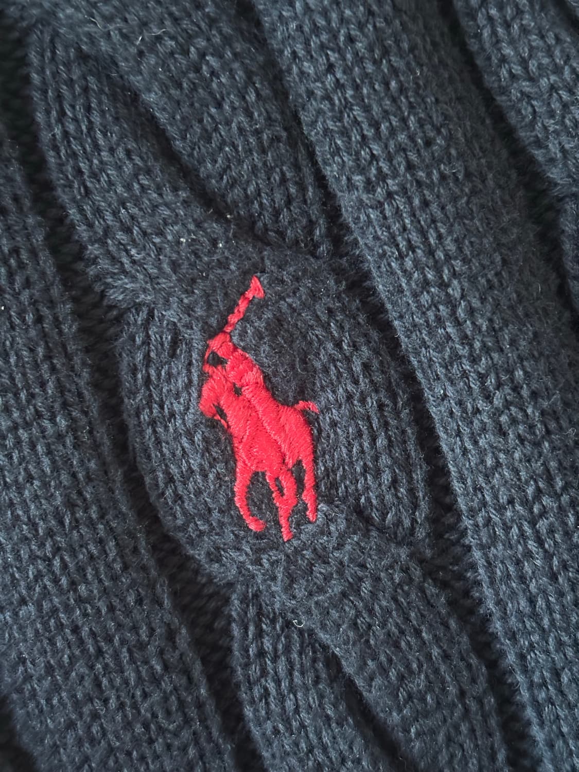 폴로 랄프로렌 네이비 케이블 니트 L 상품이미지3