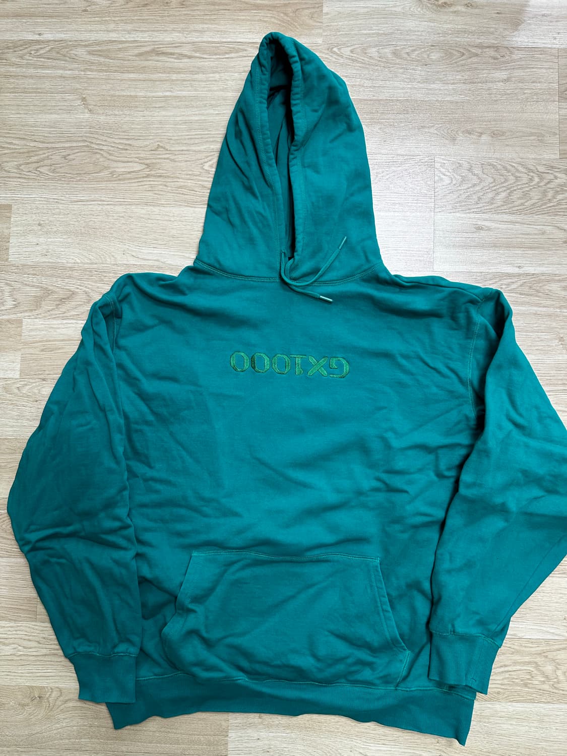 (gx1000) OG Logo Flip Hoodie Kelly Green 상품이미지1