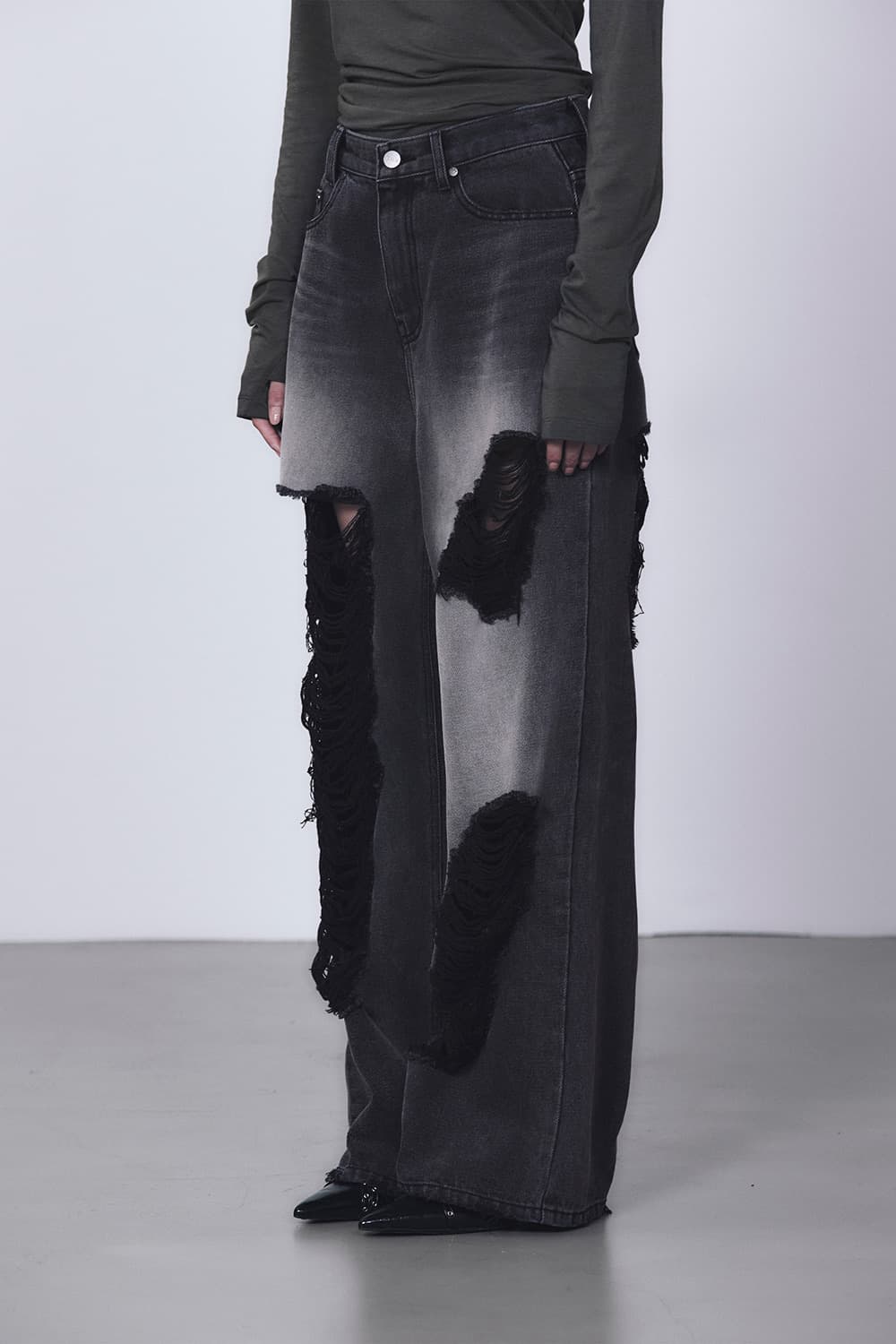 트리밍버드 스크래치 데미니데님 1사이즈 상품이미지3