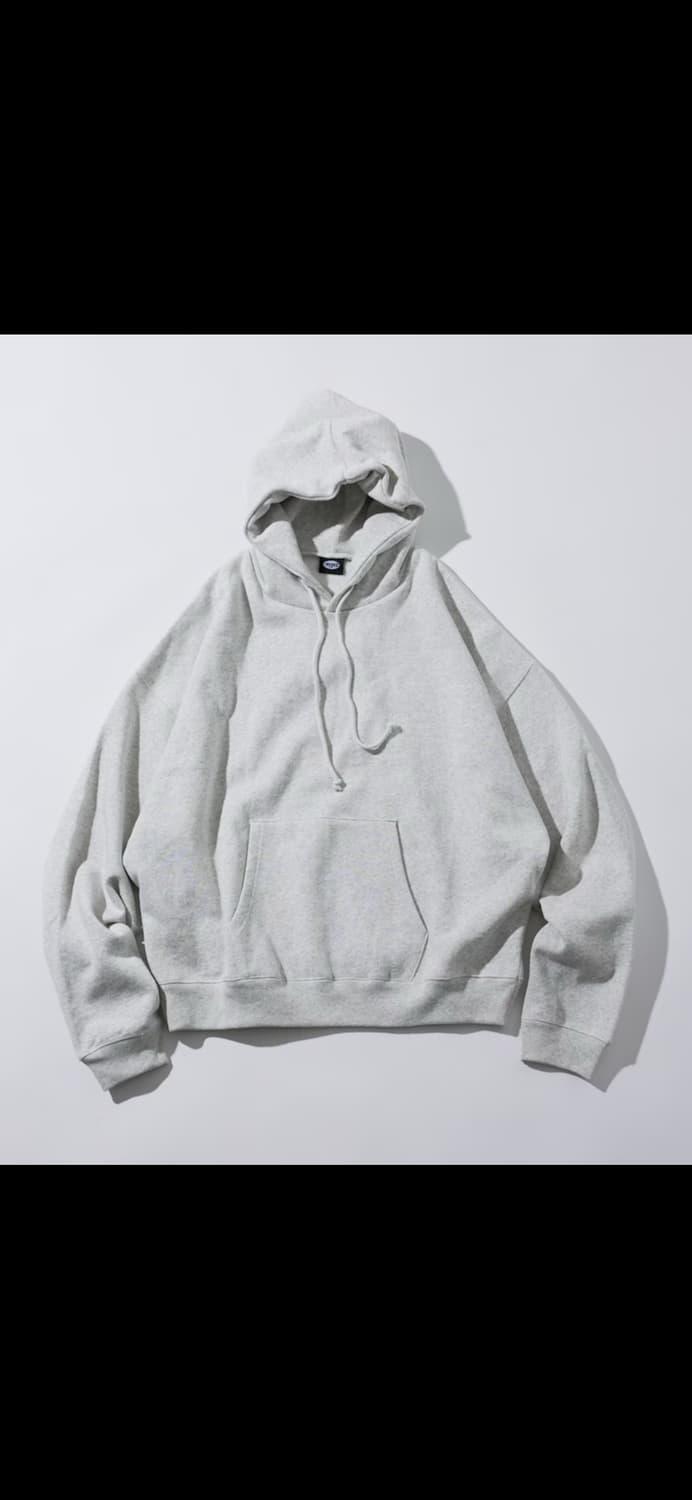 프릭스스토어 숏랭스 12온스 헤비웨이트 후디(라이트그레이) 상품이미지6