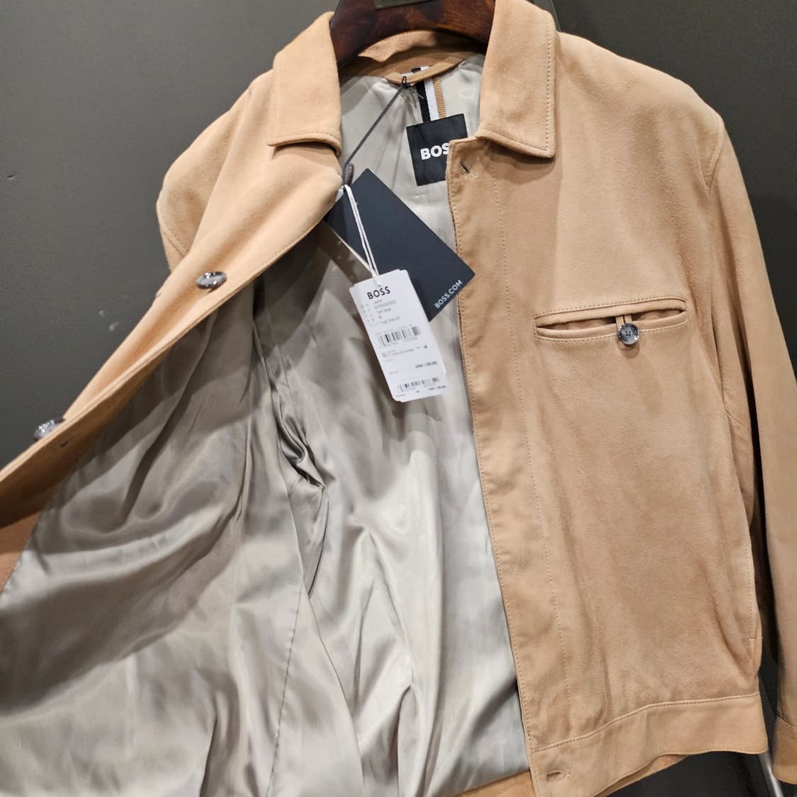 보스 BOSS 스웨이드 집 블루종 이종석 자켓 상품이미지7