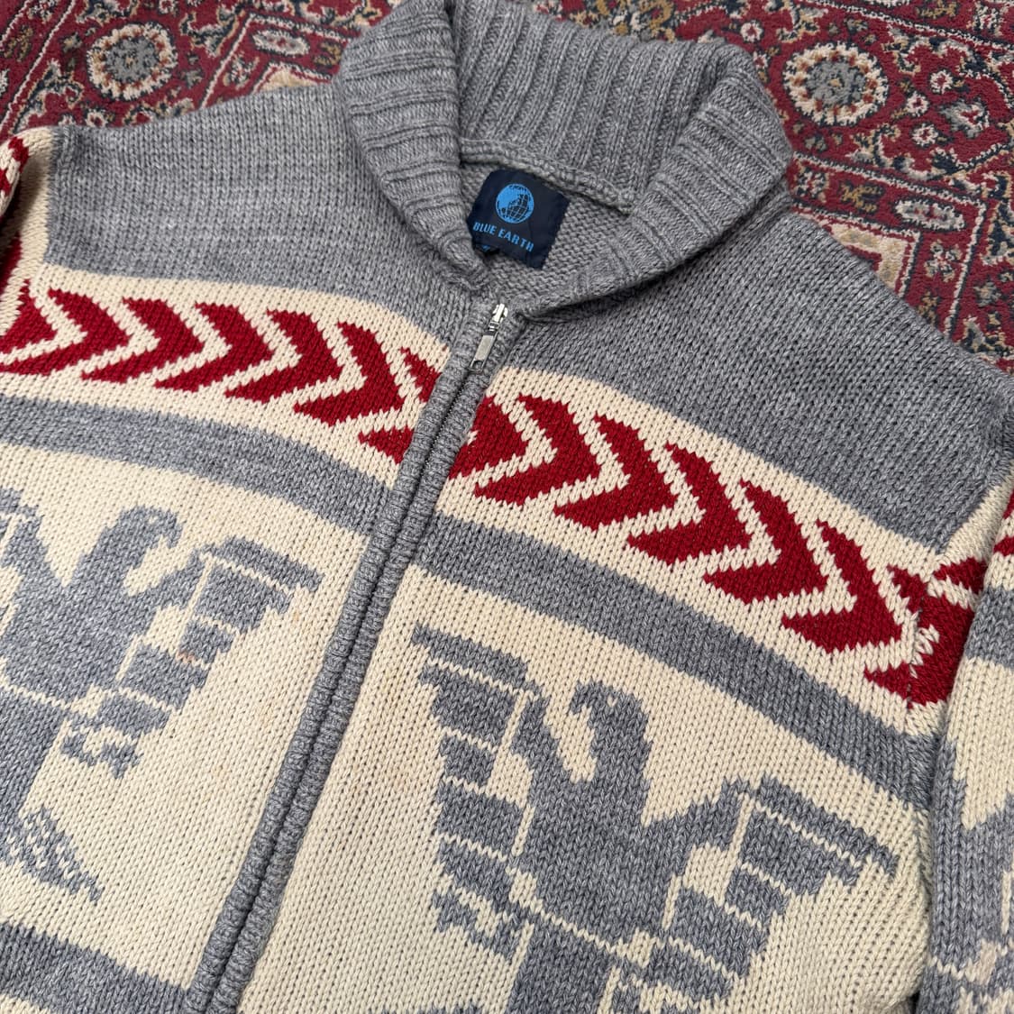 빈티지 울혼방 코위찬 집업 [ 110 ] 상품이미지2