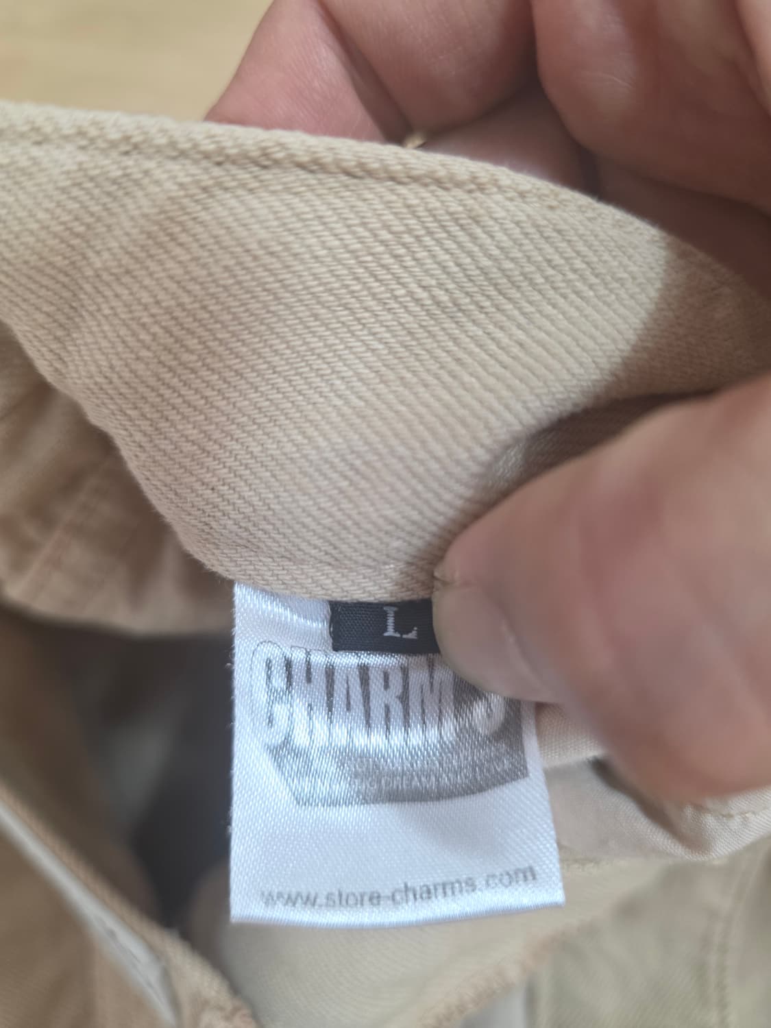 CHARM'S 참스 롤업 베이지 데님 팬츠 29 상품이미지7