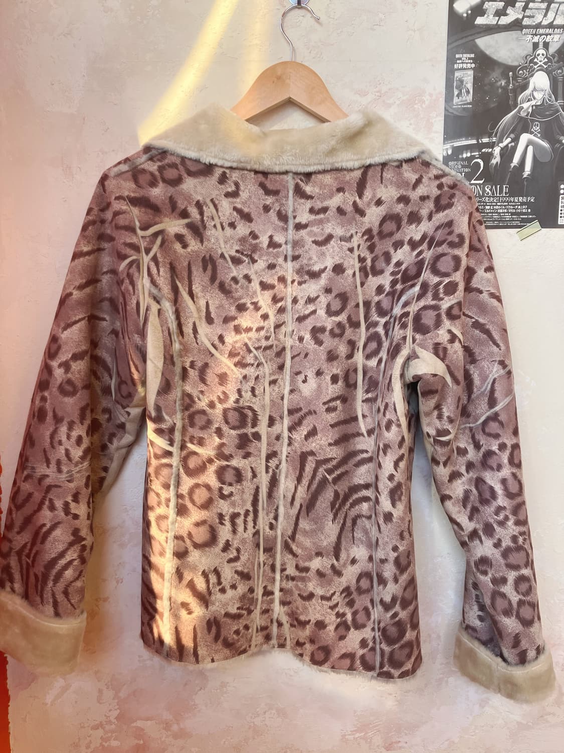 jpn 핑크 레오파드 무스탕 상품이미지3