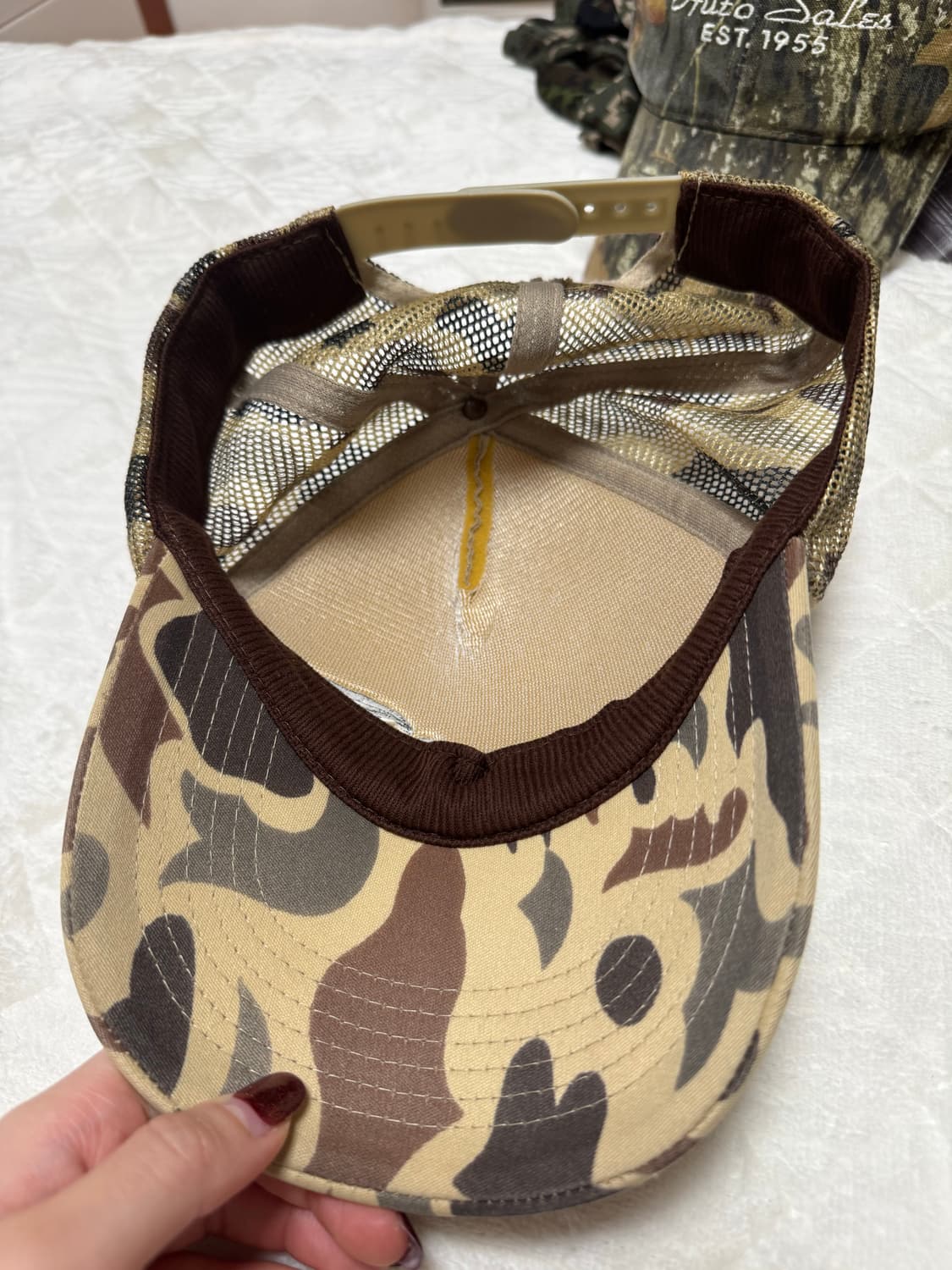 Vintage 카모 매쉬 캡 상품이미지3