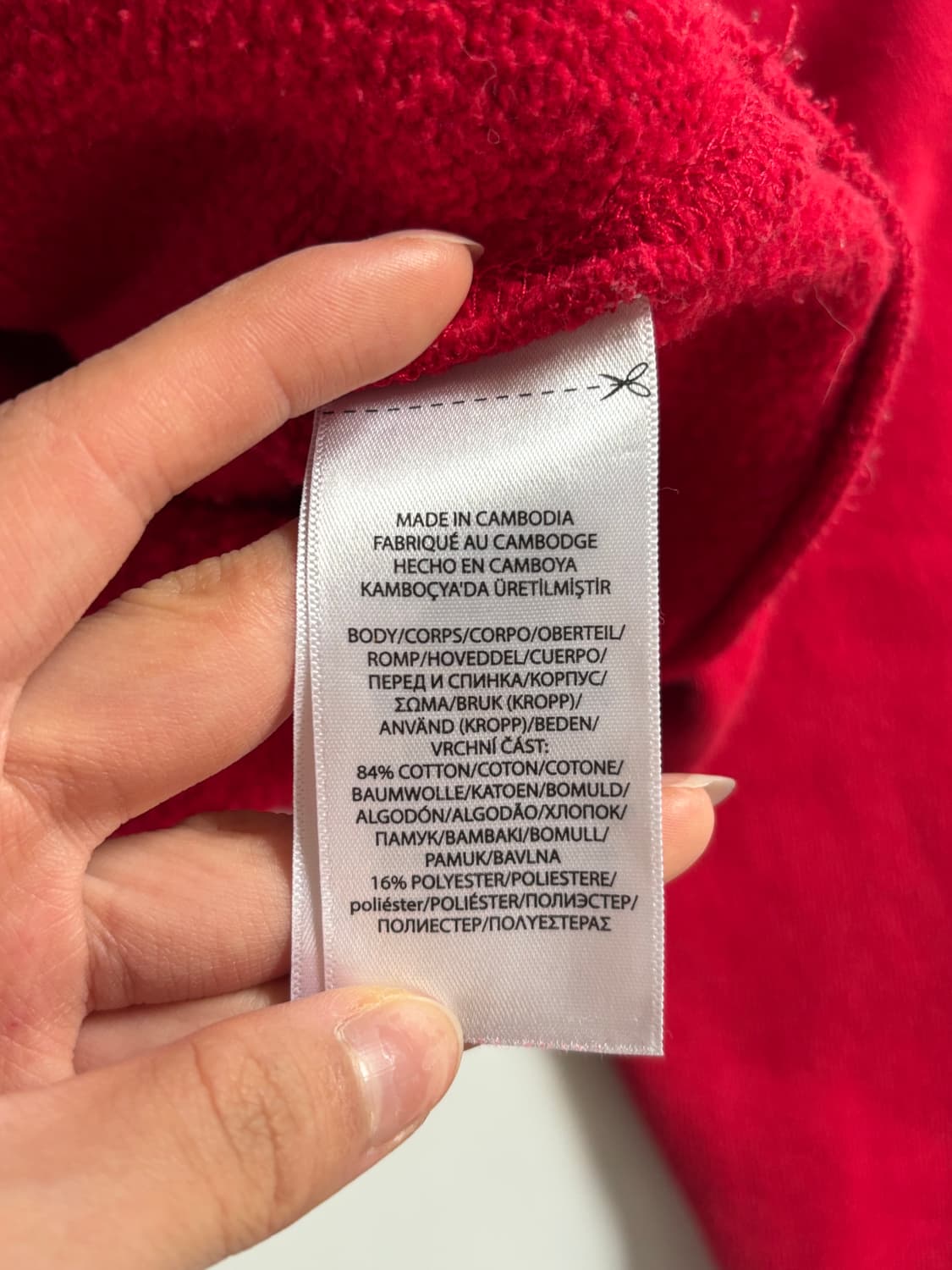 Polo 폴로 랄프로렌 신형 레드컬러 코튼 맨투맨 상품이미지4