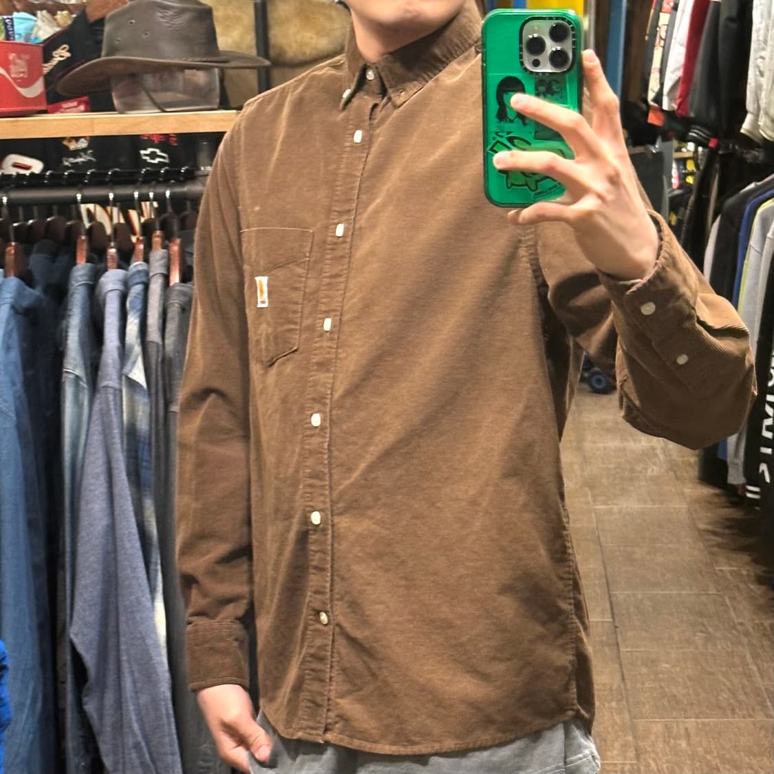 [HI] 칼하트 코듀로이 셔츠 브라운 상품이미지3