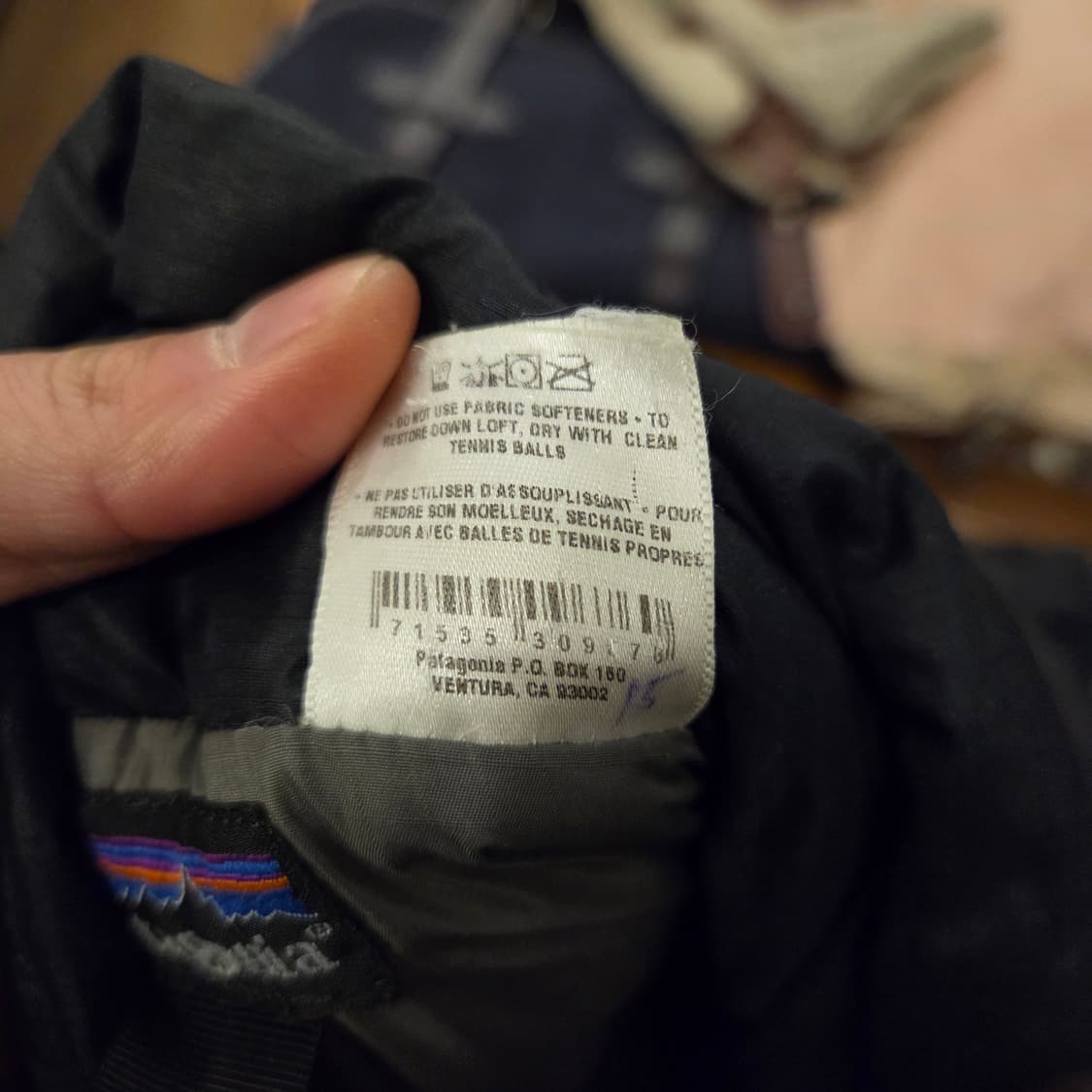 파타고니아 패커블 다운 자켓 패커블 패딩 블랙 s 상품이미지4