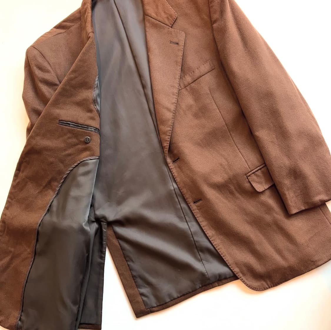 90년대 캐시미어 카멜 블레이저 상품이미지4