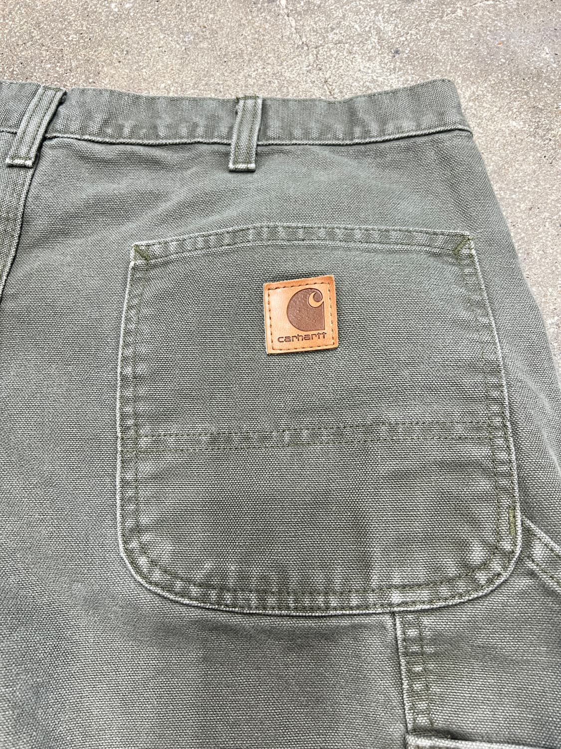 칼하트 카펜터 워크팬츠 모스그린 상품이미지6