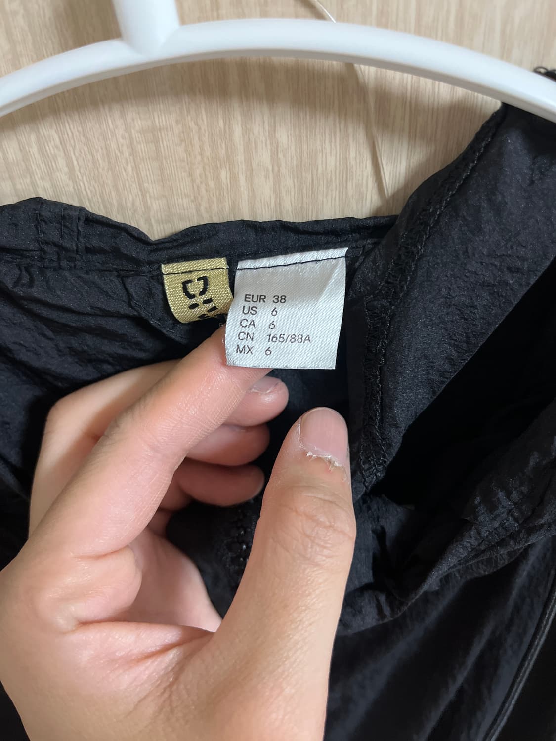 H&M 블랙 롱 후드 자켓 (EUR 38) 상품이미지3