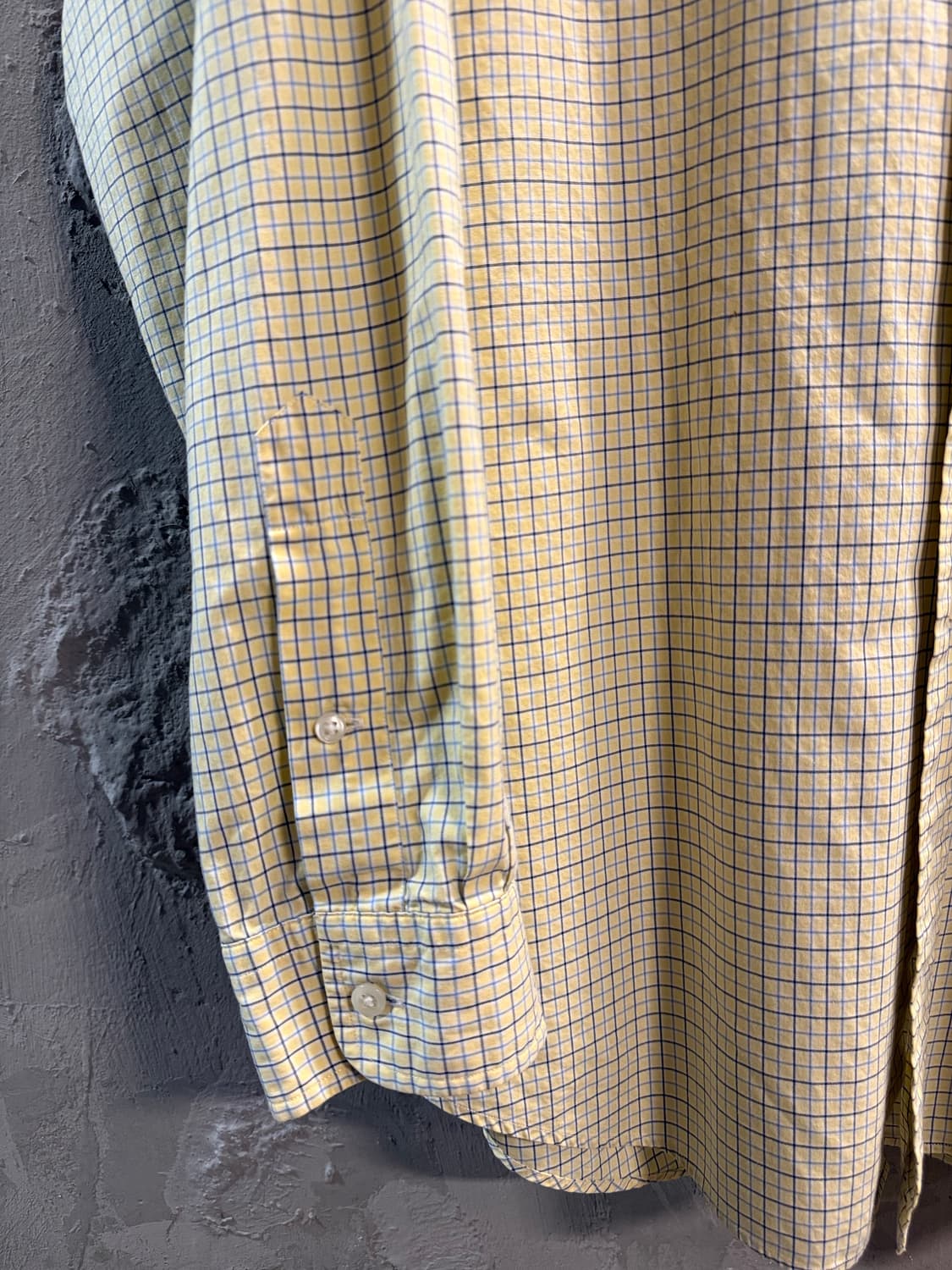 폴로 랄프로렌 클래식 핏 미니 체크 버튼다운 셔츠 옐로우 L 상품이미지2