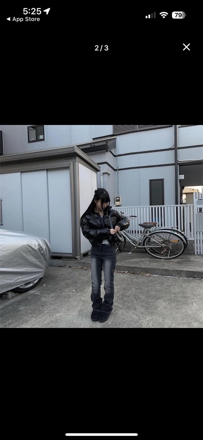 🔥(새상품) 애니웨이모어 부츠컷 데님 바지 S (숏버전)👖 상품이미지7