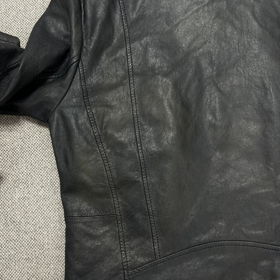 시리즈 램스킨 양가죽 라이더 자켓(95) 상품이미지9