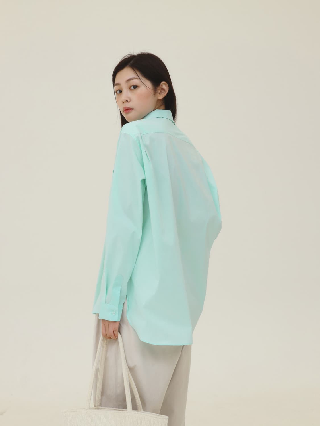 유제 yuje LAUNDRY SOLID SHIRTS (mint) 상품이미지6