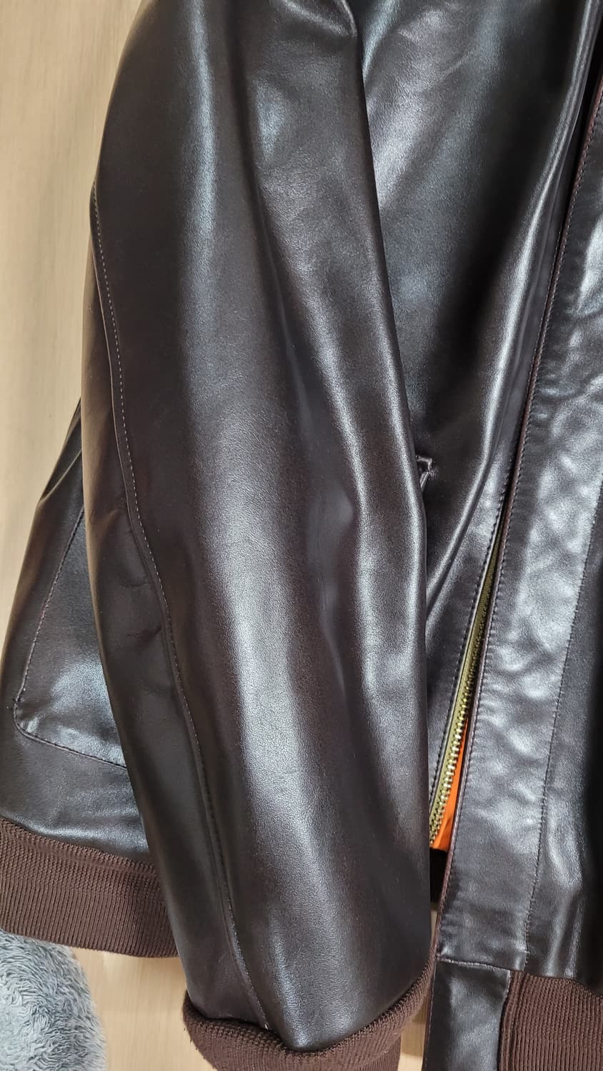 Veluokldly말가죽자켓A2차심 상품이미지3