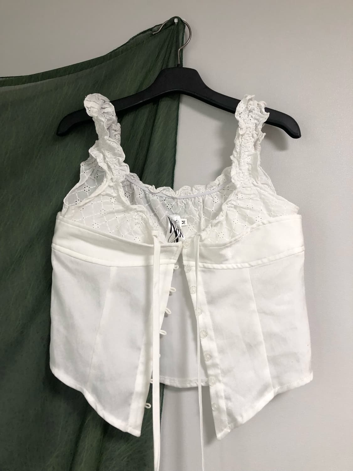 카시코 kashiko 블라우스 레이스 레이어드 슬리브리스 M 상품이미지1