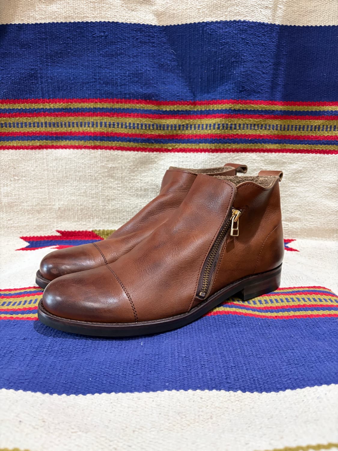 마스터크래프트 제팬 사이드지퍼 레더 부츠 상품이미지1