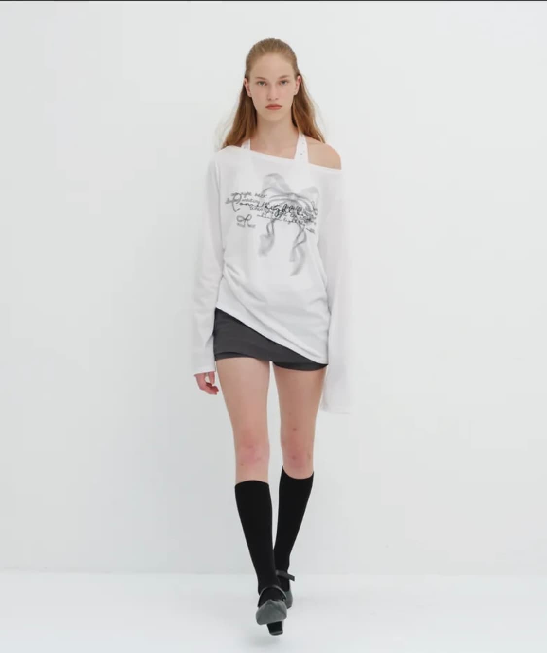 세릭 RIBBON BOAT NECK TOP / WHITE 상품이미지2
