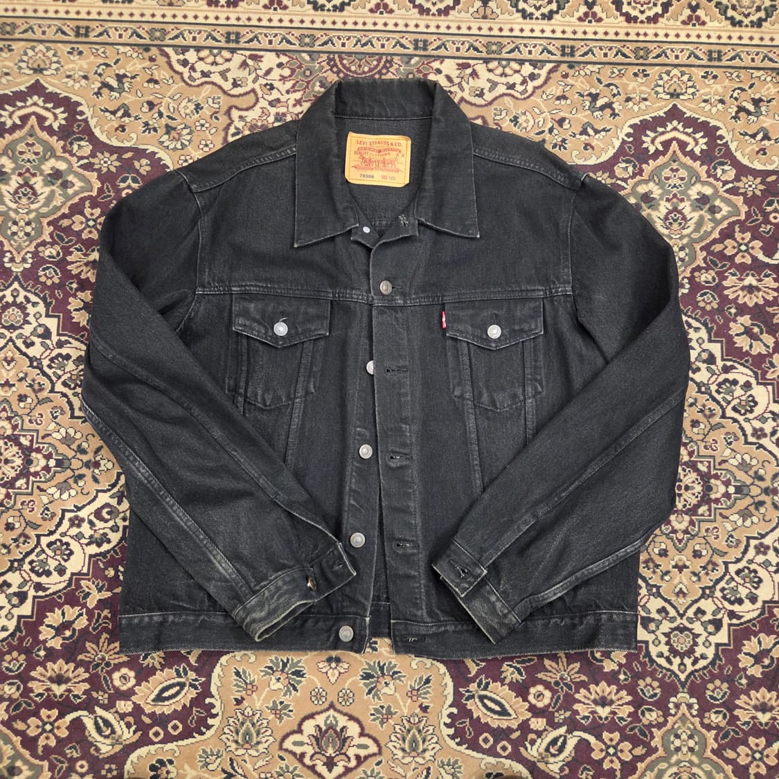 90s 00s 리바이스 70506 흑청 자켓 상품이미지1