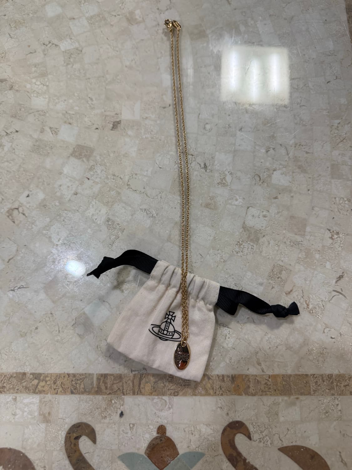 비비안웨스트우드 금장 투웨이 목걸이 상품이미지2