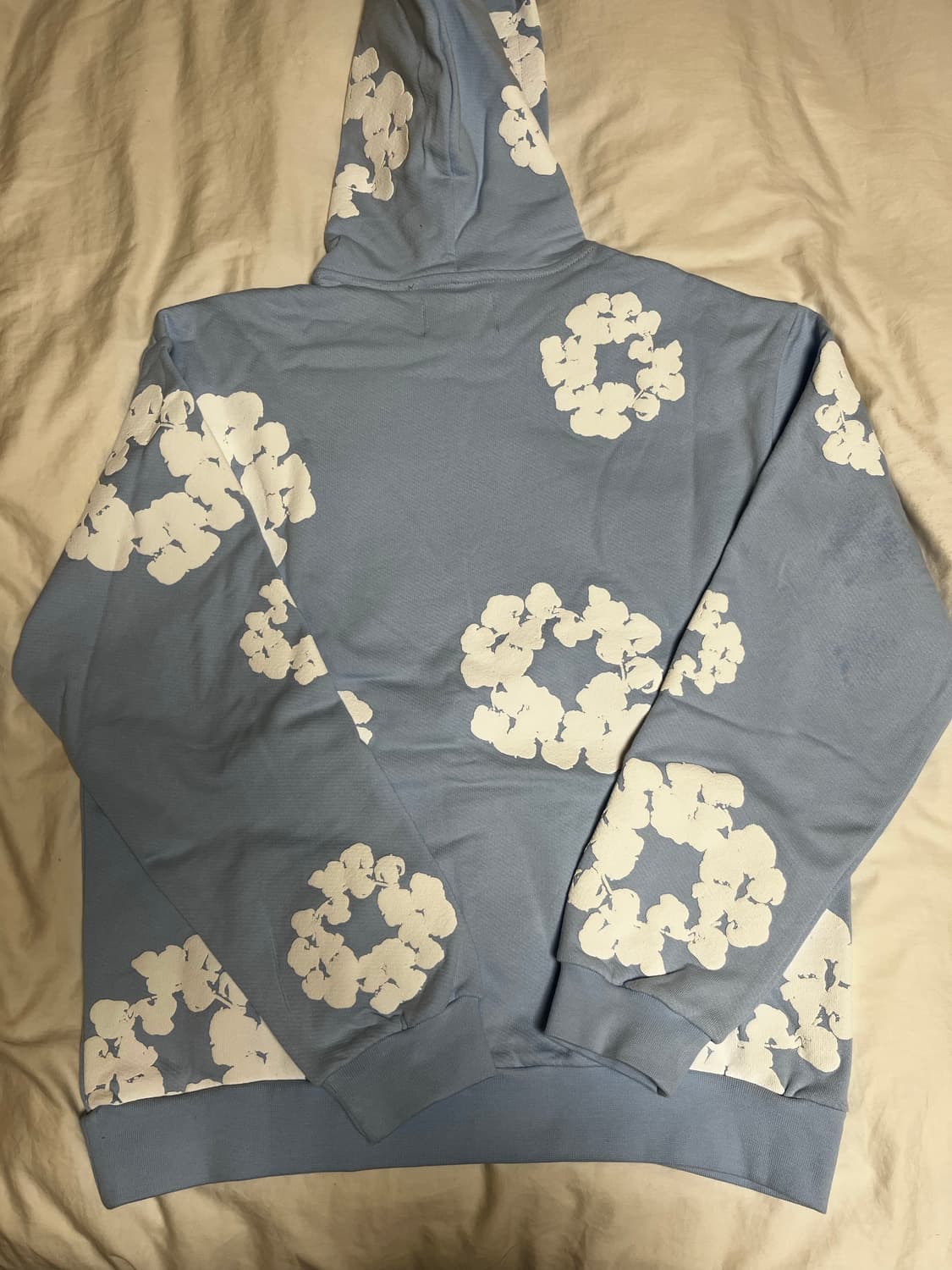 데님티어스 하늘색 후드티 상품이미지3