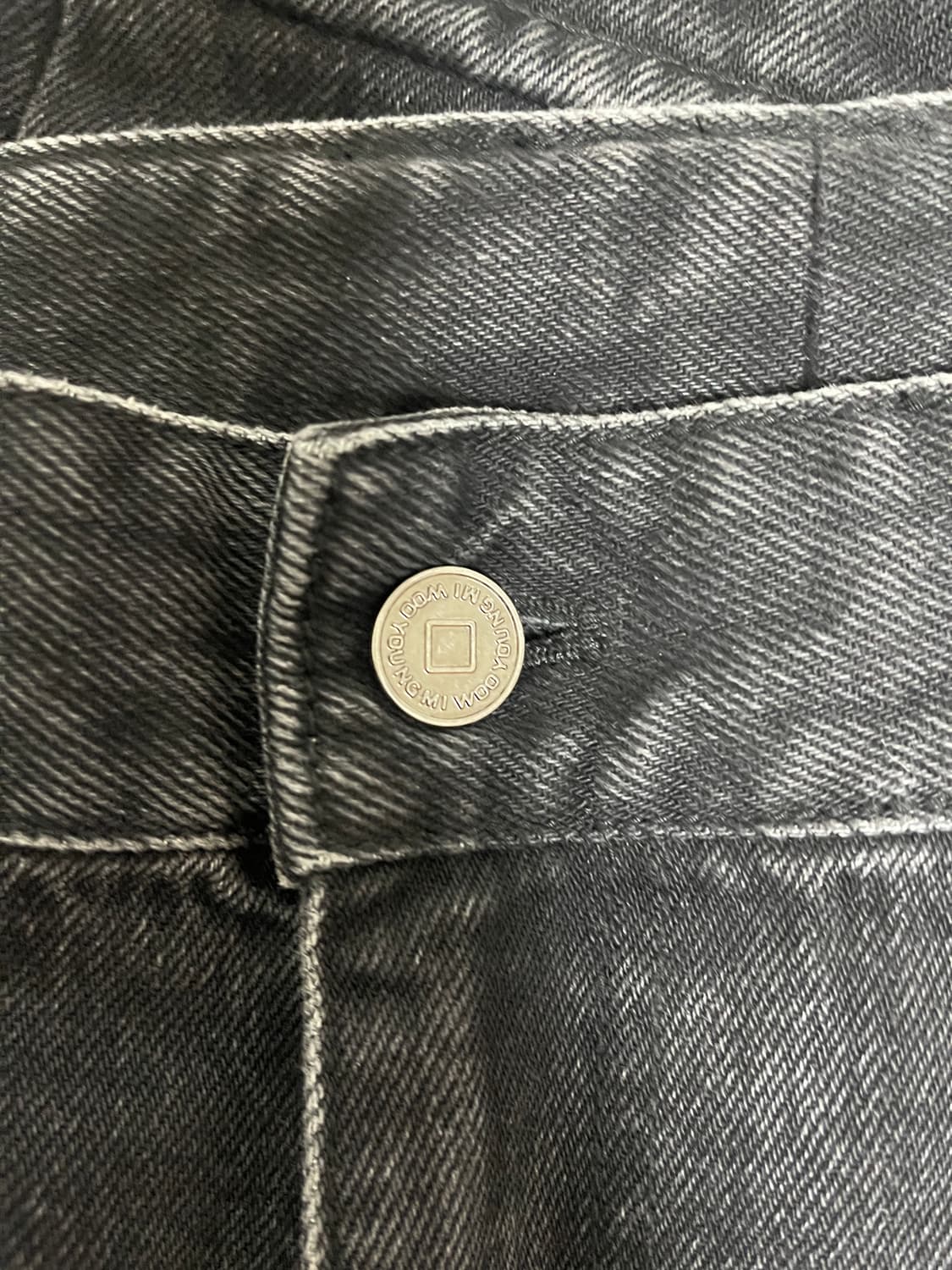 우영미 와이드 데님 카고 팬츠 블랙  48 상품이미지5