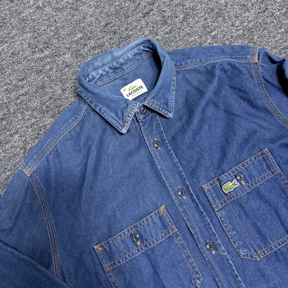 라코스테 투포켓 데님 셔츠 상품이미지3