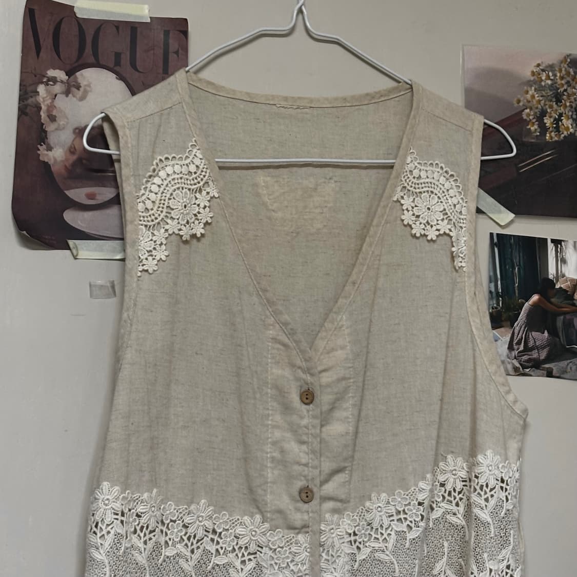 빈티지 모리걸 크로셰 베스트 상품이미지2