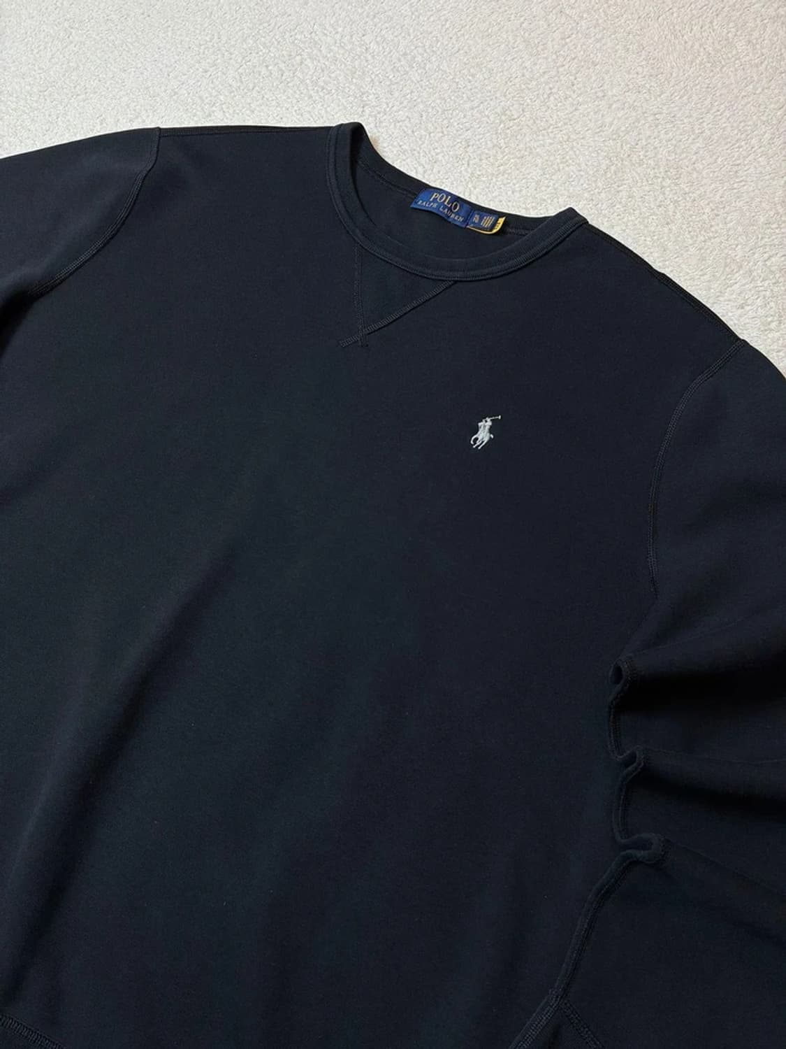 폴로 랄프로렌 로고 큐알 크루넥 맨투맨 PN6975 상품이미지2