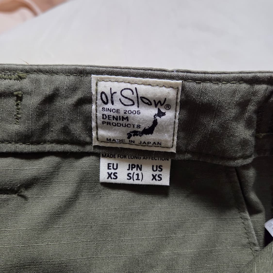 [1] 오어슬로우 6포켓 카고팬츠 빈티지핏 아미 그린 / bdu 밀리터리 상품이미지4