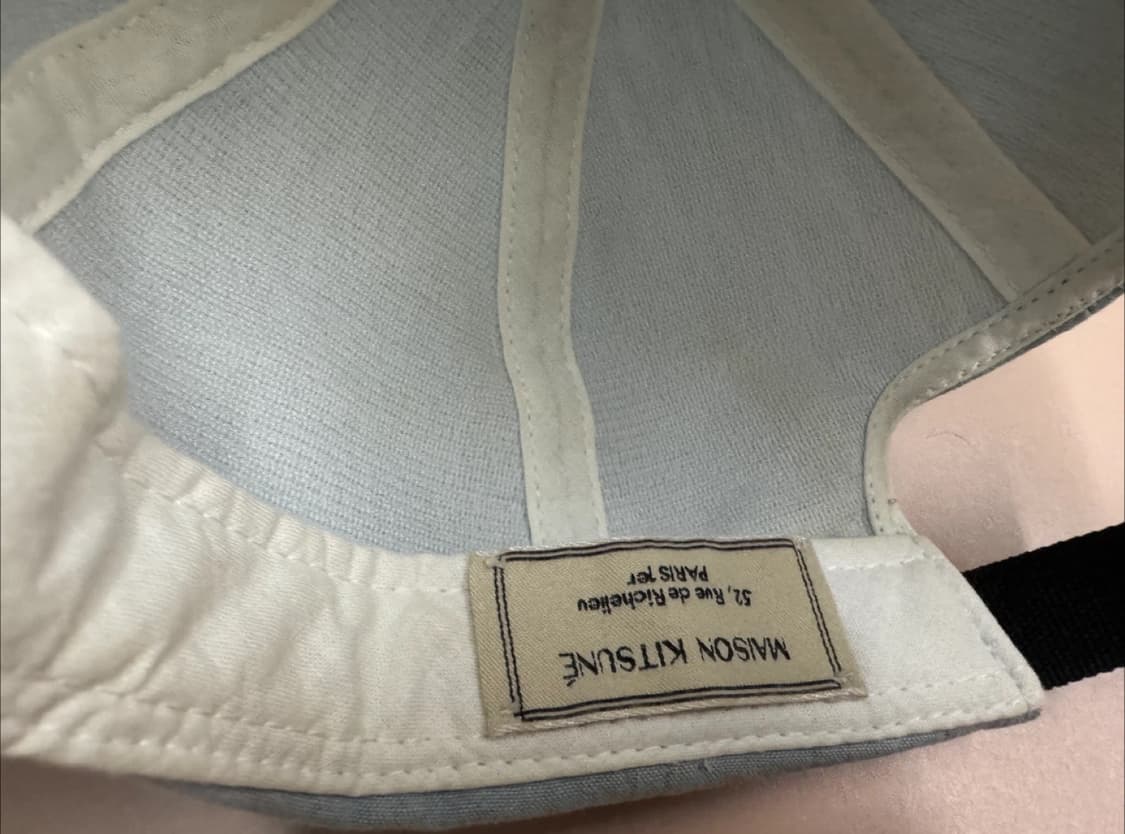 메종키츠네 스몰폭스 볼캡 야구 모자 데님 상품이미지8