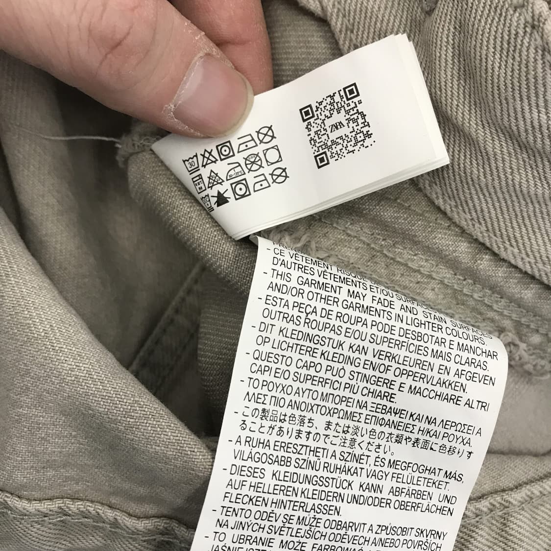 자라 신형 크롭 데님자켓 [M] 상품이미지5