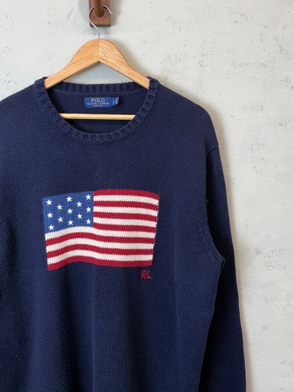 폴로랄프로렌 made in USA 성조기 코튼 니트 상품이미지2
