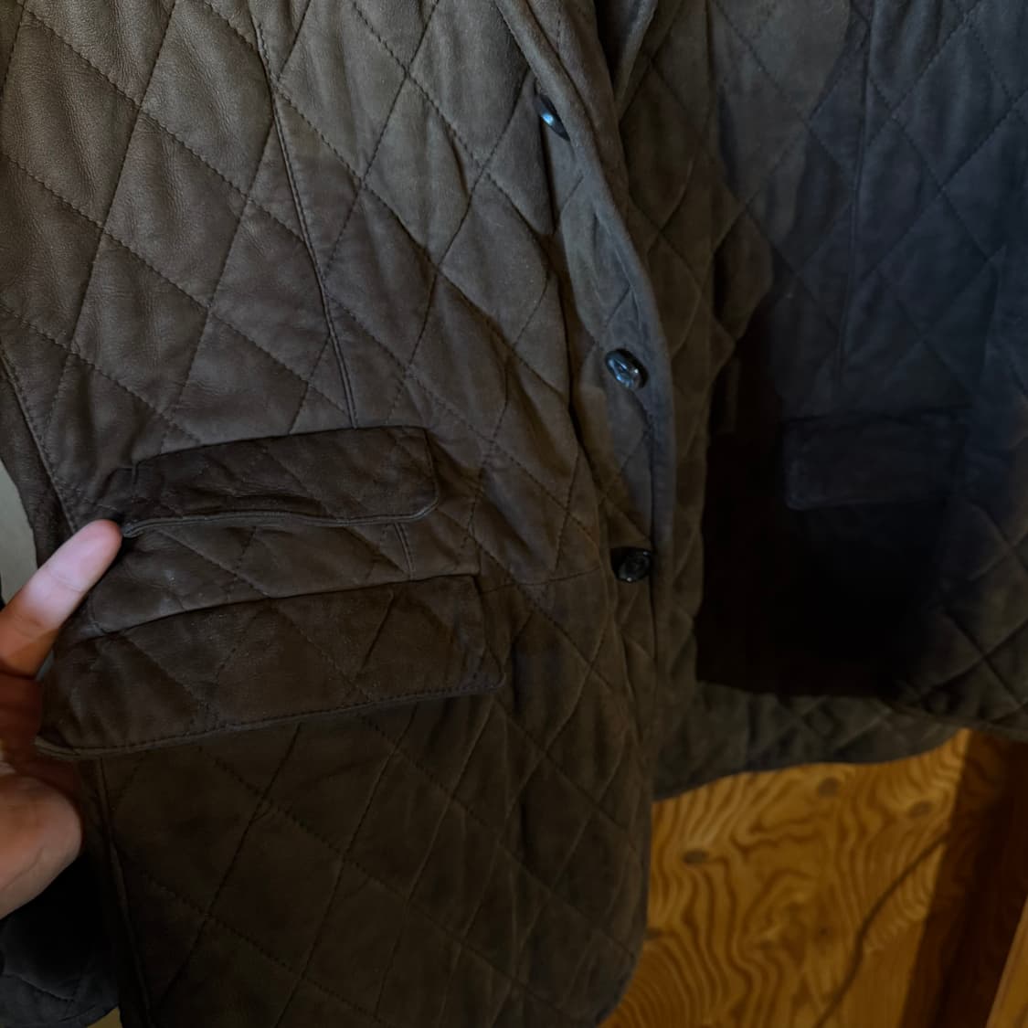 랄프로렌 퍼플라벨 램스킨 스웨이드 블레이저 자켓 상품이미지5