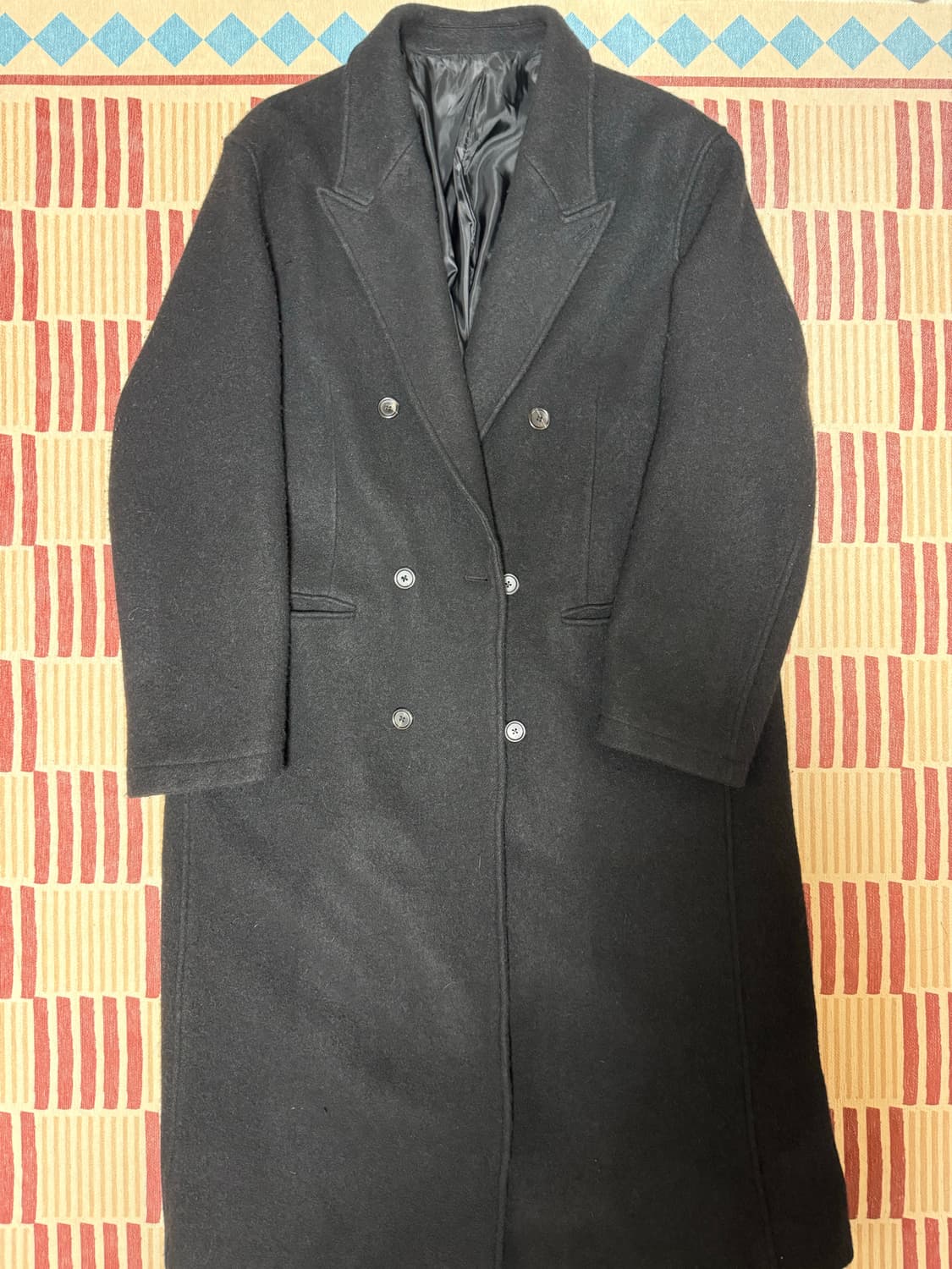 [L] 유스 보일드울 더블코트 상품이미지2